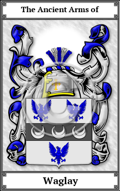 Waglay Family Crest Download (JPG) Book Plated - 600 DPI
