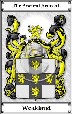 Weakland Family Crest Download (JPG)  Book Plated - 150 DPI