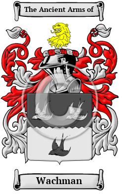 Wachman Family Crest Download (JPG) Heritage Series - 600 DPI