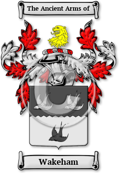 Wakeham Family Crest Download (jpg) Legacy Series - 150 DPI