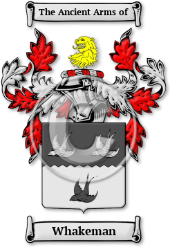 Whakeman Family Crest Download (jpg) Legacy Series - 150 DPI