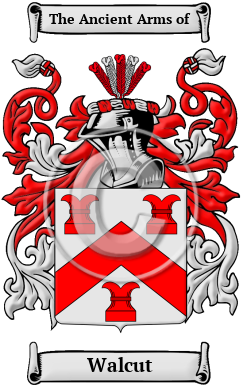Walcut Family Crest/Coat of Arms