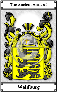 Waldburg Family Crest Download (JPG)  Book Plated - 150 DPI