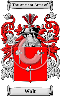 Walt Family Crest Download (JPG) Heritage Series - 600 DPI