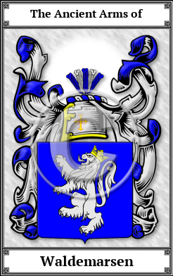 Waldemarsen Family Crest Download (JPG)  Book Plated - 150 DPI