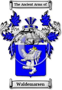 Waldemarsen Family Crest Download (jpg) Legacy Series - 150 DPI