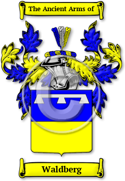 Waldberg Family Crest Download (jpg) Legacy Series - 150 DPI