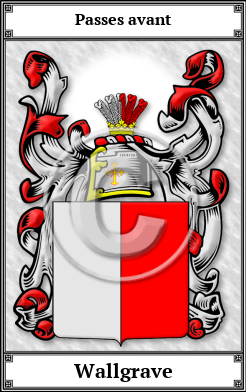 Wallgrave Family Crest Download (JPG)  Book Plated - 150 DPI