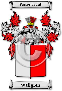 Wallgren Family Crest Download (jpg) Legacy Series - 150 DPI