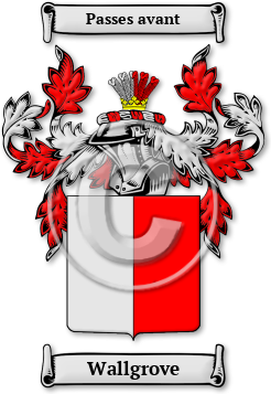 Wallgrove Family Crest Download (jpg) Legacy Series - 150 DPI