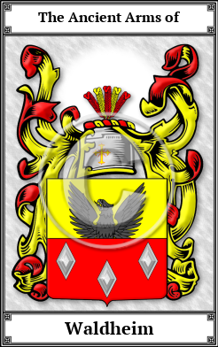 Waldheim Family Crest Download (JPG) Book Plated - 600 DPI
