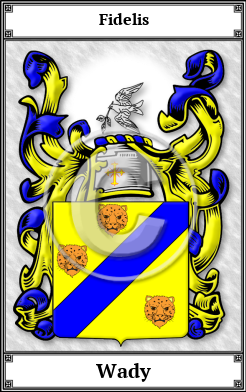 Wady Family Crest Download (JPG) Book Plated - 600 DPI