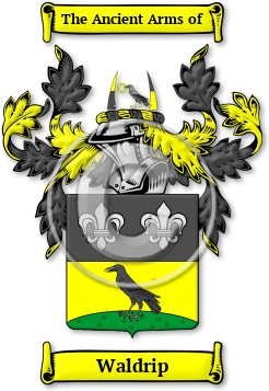 Waldrip Family Crest Download (jpg) Legacy Series - 150 DPI