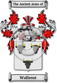 Wallrent Family Crest Download (jpg) Legacy Series - 150 DPI