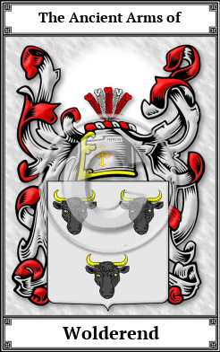 Wolderend Family Crest Download (JPG)  Book Plated - 150 DPI