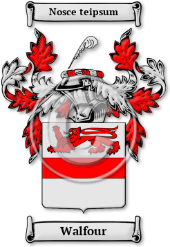 Walfour Family Crest Download (jpg) Legacy Series - 150 DPI