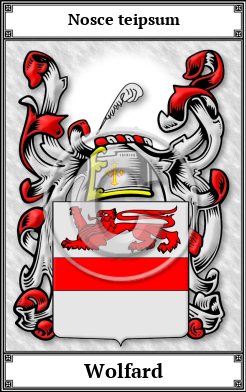 Wolfard Family Crest Download (JPG)  Book Plated - 150 DPI