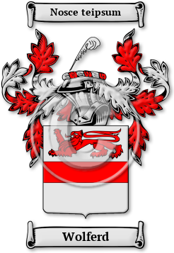 Wolferd Family Crest Download (jpg) Legacy Series - 150 DPI