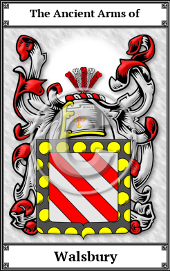 Walsbury Family Crest Download (JPG)  Book Plated - 150 DPI