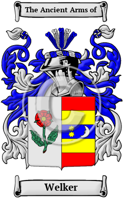 Welker Family Crest Download (JPG) Heritage Series - 600 DPI