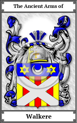Walkere Family Crest Download (JPG)  Book Plated - 150 DPI