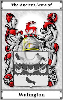 Walington Family Crest Download (JPG) Book Plated - 600 DPI