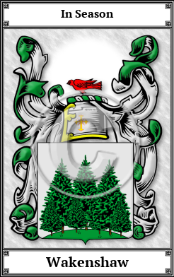 Wakenshaw Family Crest Download (JPG)  Book Plated - 150 DPI