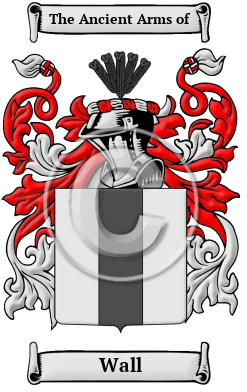 Wall Family Crest Download (JPG) Heritage Series - 600 DPI