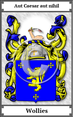 Wollies Family Crest Download (JPG) Book Plated - 600 DPI