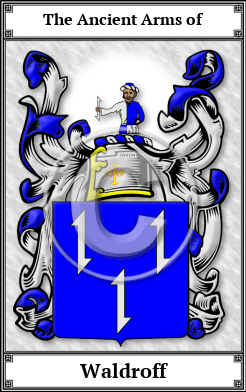 Waldroff Family Crest Download (JPG)  Book Plated - 150 DPI