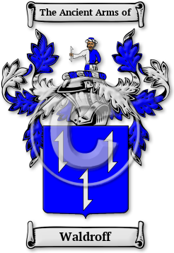Waldroff Family Crest Download (jpg) Legacy Series - 150 DPI