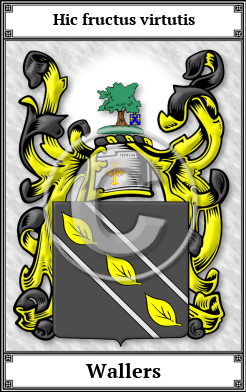 Wallers Family Crest Download (JPG)  Book Plated - 150 DPI