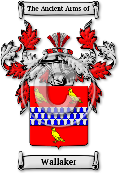 Wallaker Family Crest Download (jpg) Legacy Series - 150 DPI