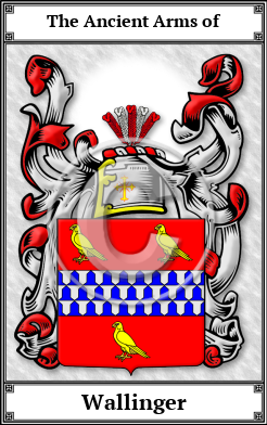 Wallinger Family Crest Download (JPG)  Book Plated - 150 DPI