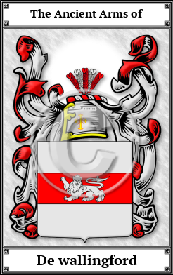 De wallingford Family Crest Download (JPG)  Book Plated - 150 DPI