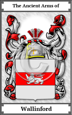 Wallinford Family Crest Download (JPG)  Book Plated - 150 DPI