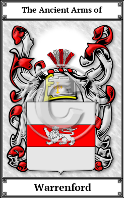 Warrenford Family Crest Download (JPG)  Book Plated - 150 DPI