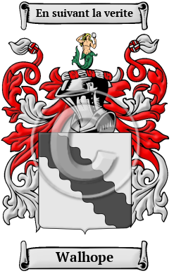 Walhope Family Crest/Coat of Arms