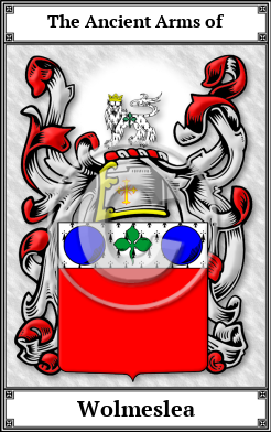 Wolmeslea Family Crest Download (JPG)  Book Plated - 150 DPI