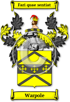 Warpole Family Crest Download (jpg) Legacy Series - 150 DPI