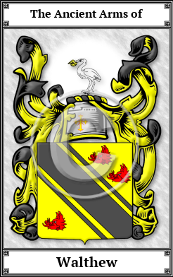 Walthew Family Crest Download (JPG)  Book Plated - 150 DPI