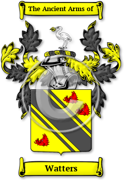 Watters Family Crest Download (jpg) Legacy Series - 150 DPI