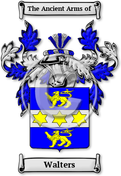 Walters Family Crest Download (jpg) Legacy Series - 150 DPI