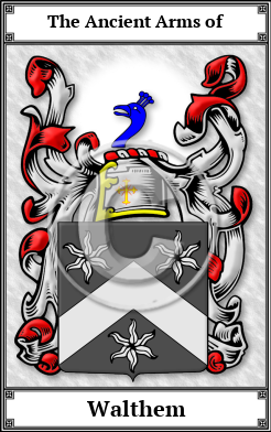 Walthem Family Crest Download (JPG) Book Plated - 600 DPI