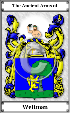 Weltman Family Crest Download (JPG) Book Plated - 600 DPI