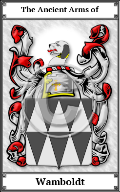 Wamboldt Family Crest Download (JPG)  Book Plated - 150 DPI