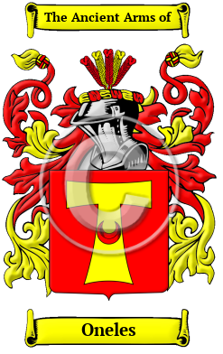Oneles Family Crest/Coat of Arms