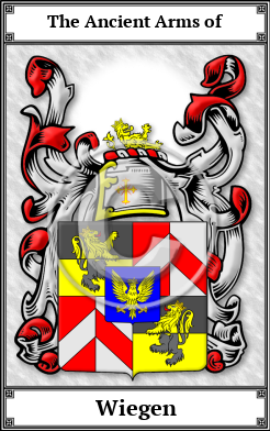 Wiegen Family Crest Download (JPG)  Book Plated - 150 DPI