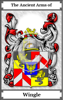 Wingle Family Crest Download (JPG) Book Plated - 600 DPI