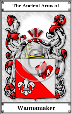 Wannamaker Family Crest Download (JPG) Book Plated - 600 DPI